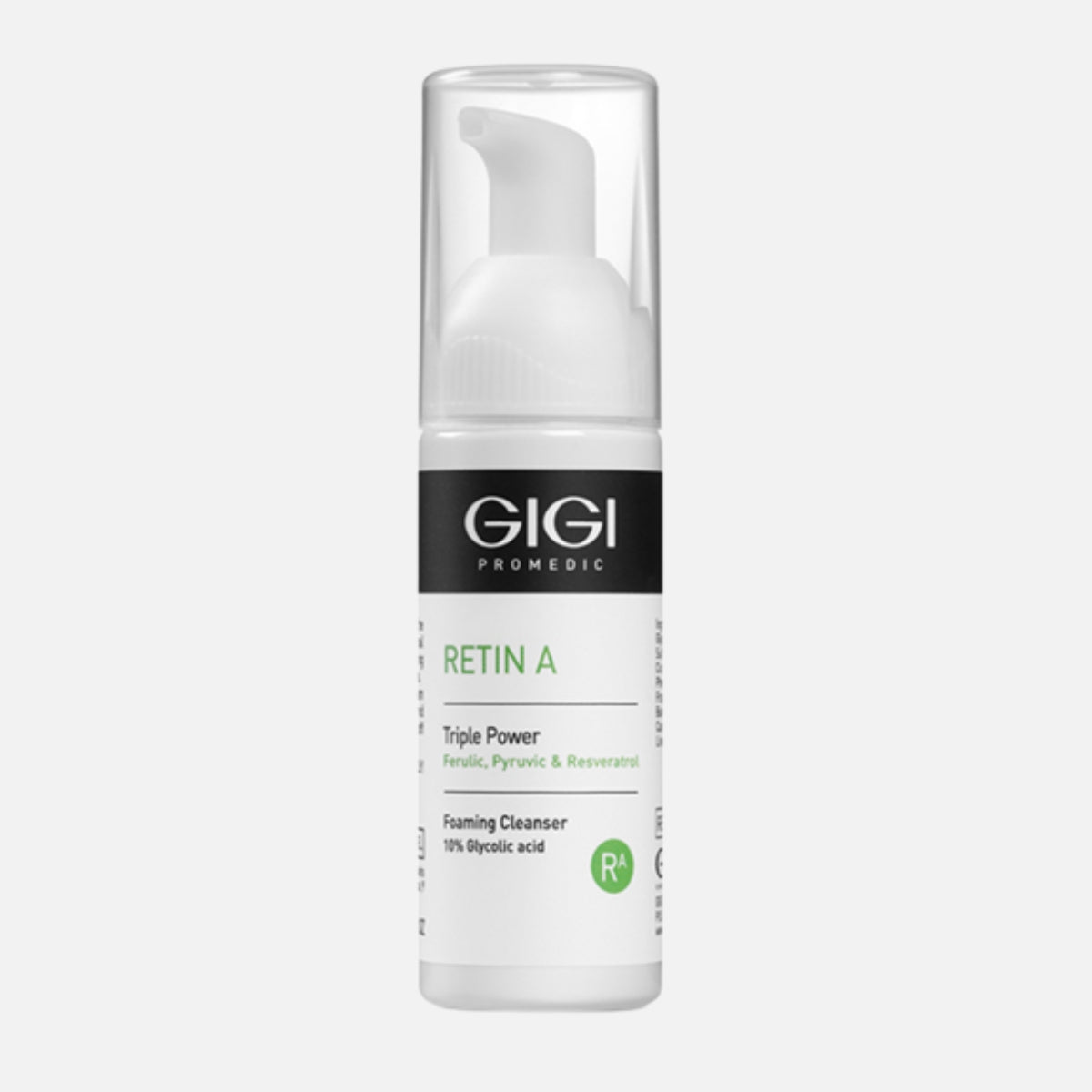 Gigi Laboratories – Retin A Triple Power Foaming Cleanser 10% Glycolic Acid (120ml) קצף ניקוי עם חומצה גליקולית ג׳יג׳י