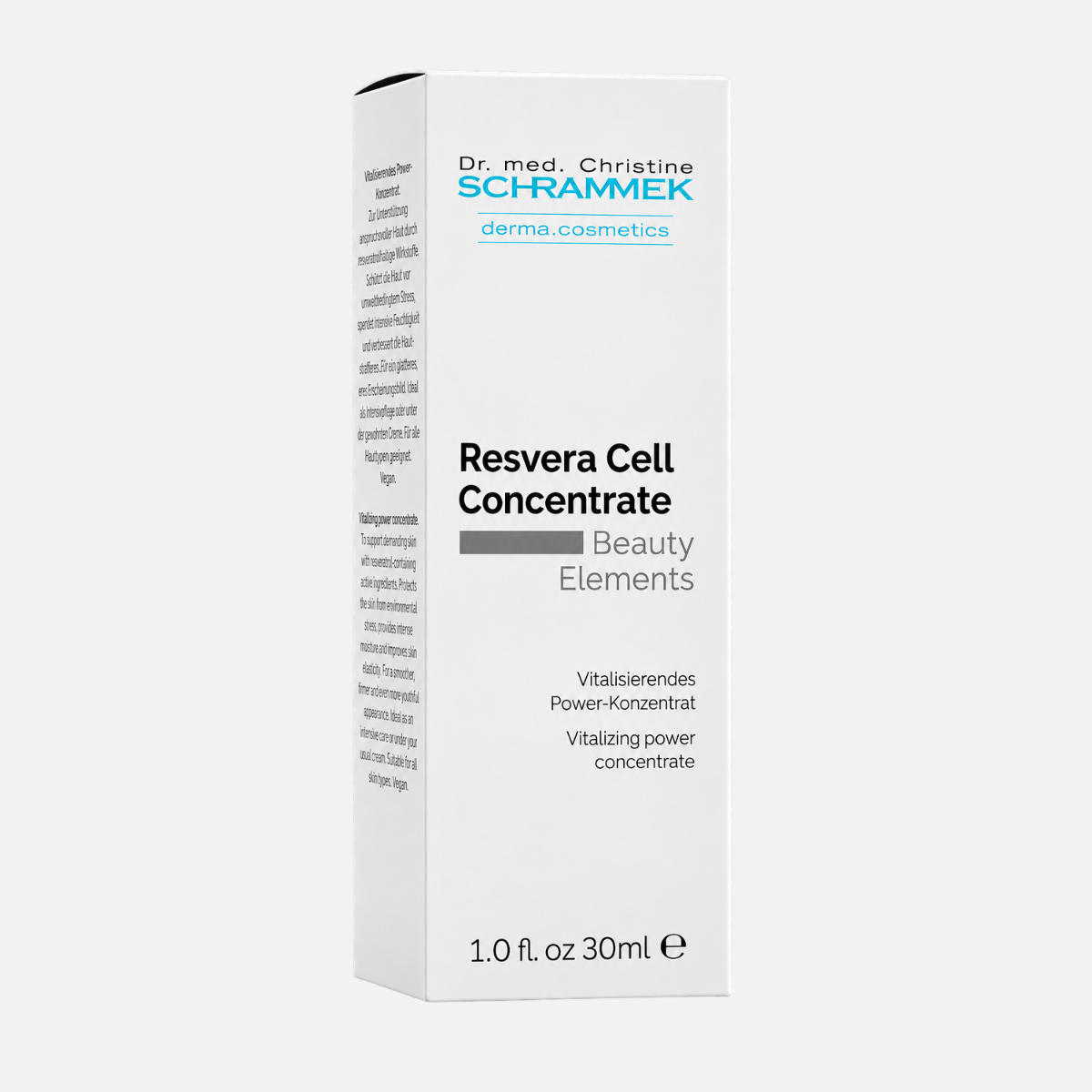 Dr Schrammek – Resvera Cell Concentrate (30ml) סרום מרוכז לחיוניות זוהר והתחדשות העור ד״ר שראמק