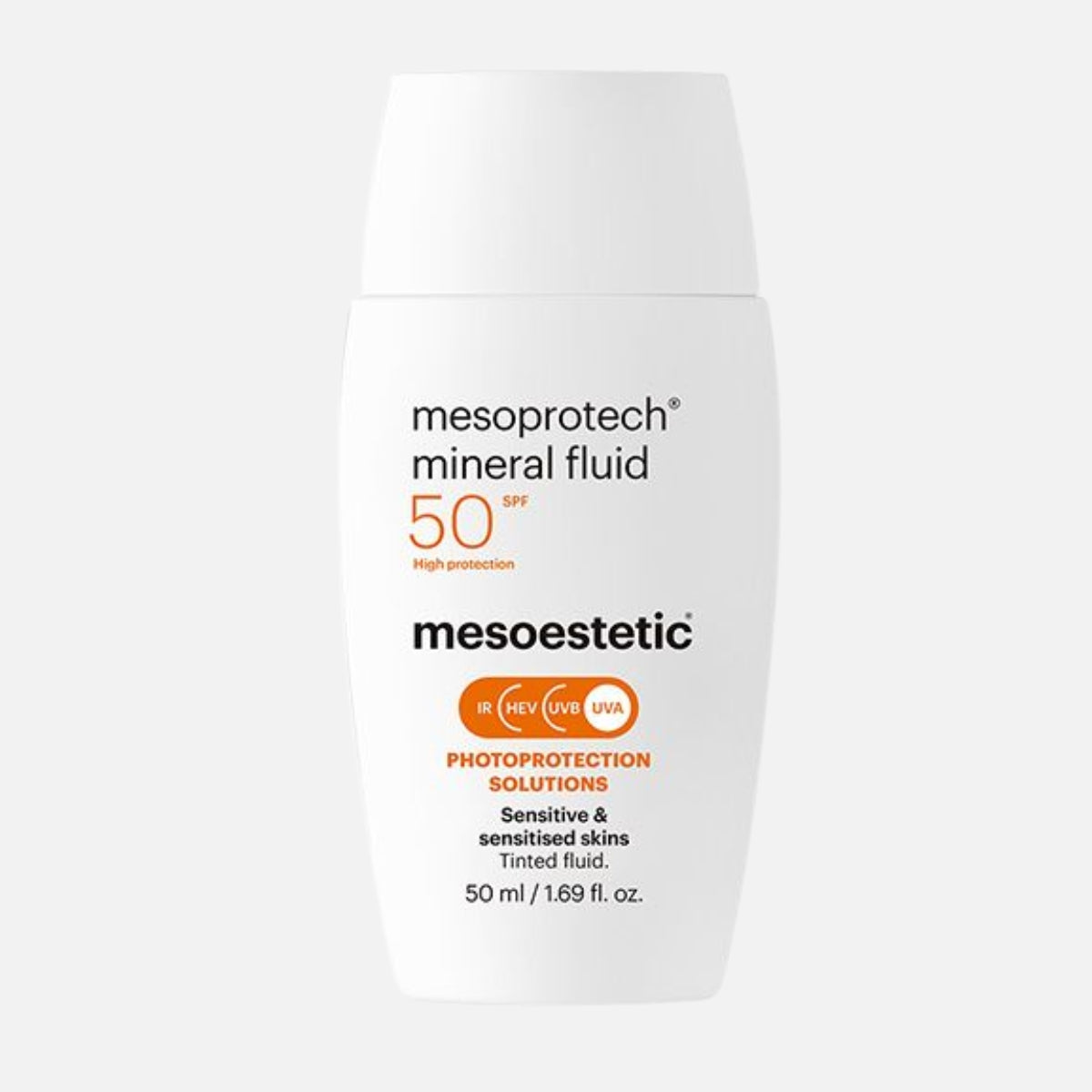 Mesoestetic - Mesoprotech® Mineral Fluid SPF50 (50ml) קרם הגנה מינרלי עם גוון מזואסתטיק