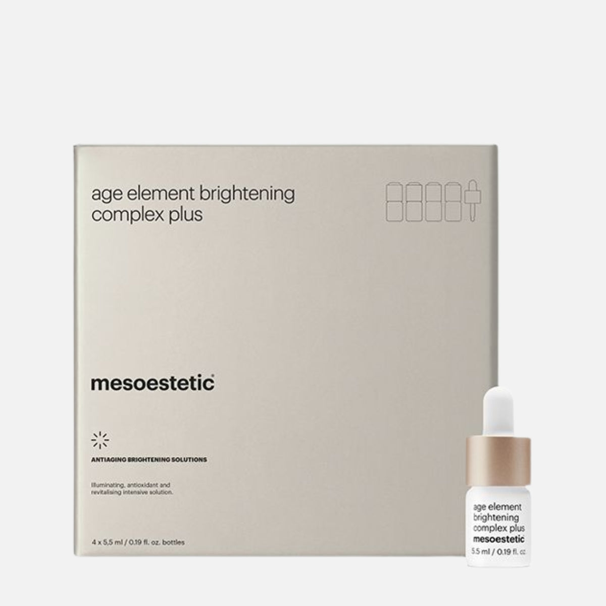 Mesoestetic – age element® brightening complex plus (5.5ml x 4) קומפלקס מבהיר מזואסתטיק