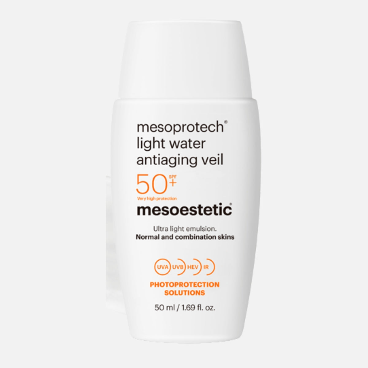 Mesoestetic – mesoprotech®light water antiaging veil SPF50+ (50ml)   קרם הגנה לעור שמן מזואסתטיק