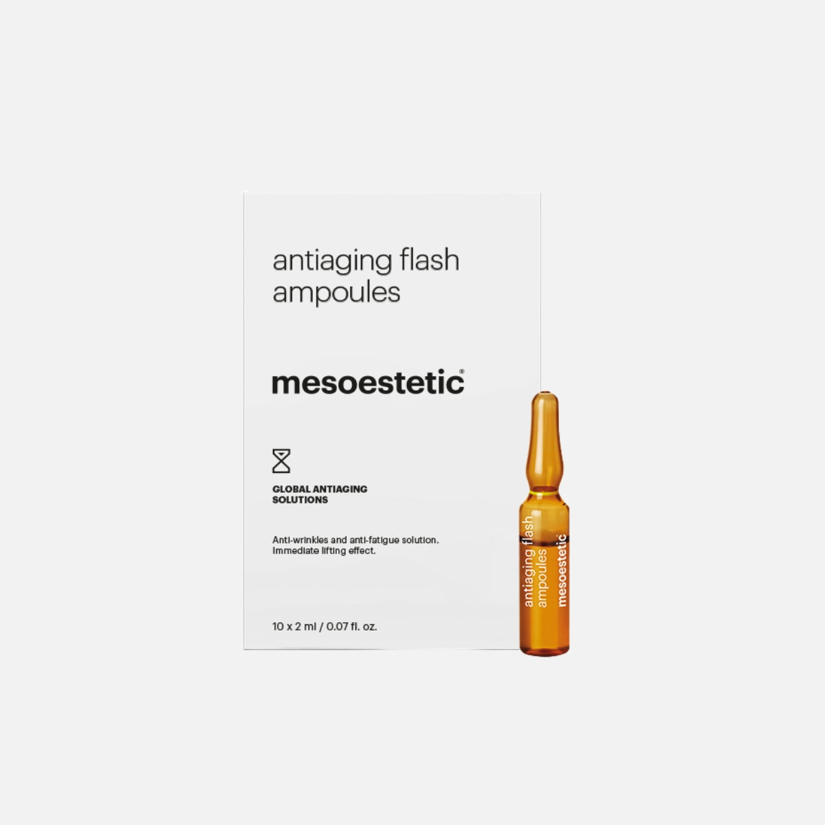 Mesoestetic – Antiaging Flash Ampoules (10x2ml) אמפולות אנטי אייגינג פלש מזואסתטיק