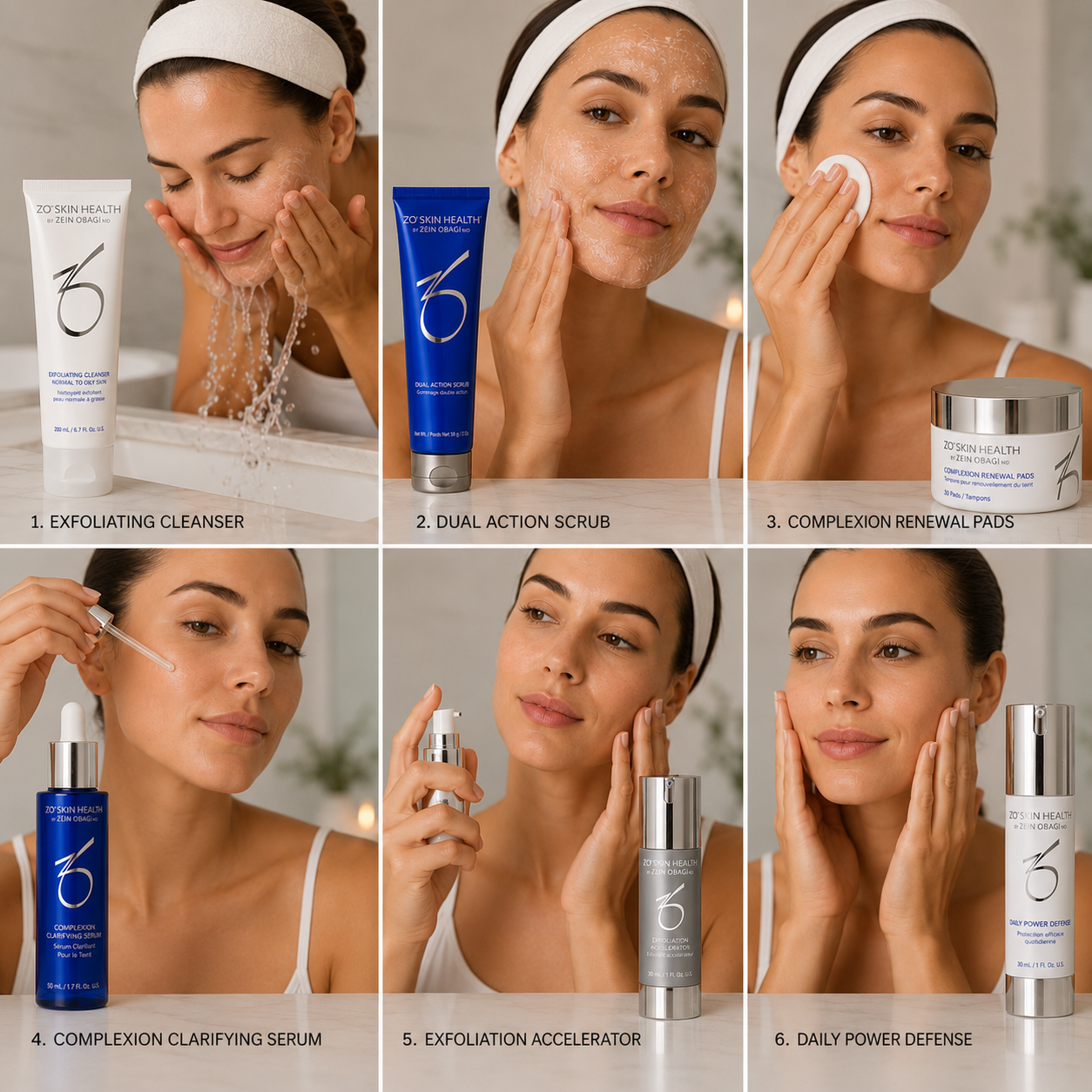 ZO Skin Health by Zein Obaji – Complexion Smoothing + Clarifying Program ערכה לעור שמן ונוטה לאקנה זו סקין
