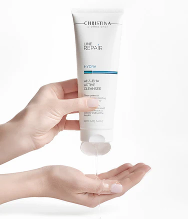 Christina - Hydra AHA BHA Active Cleanser (250ml) סבון חומצות לניקוי יסודי ועמוק הידרה כריסטינה