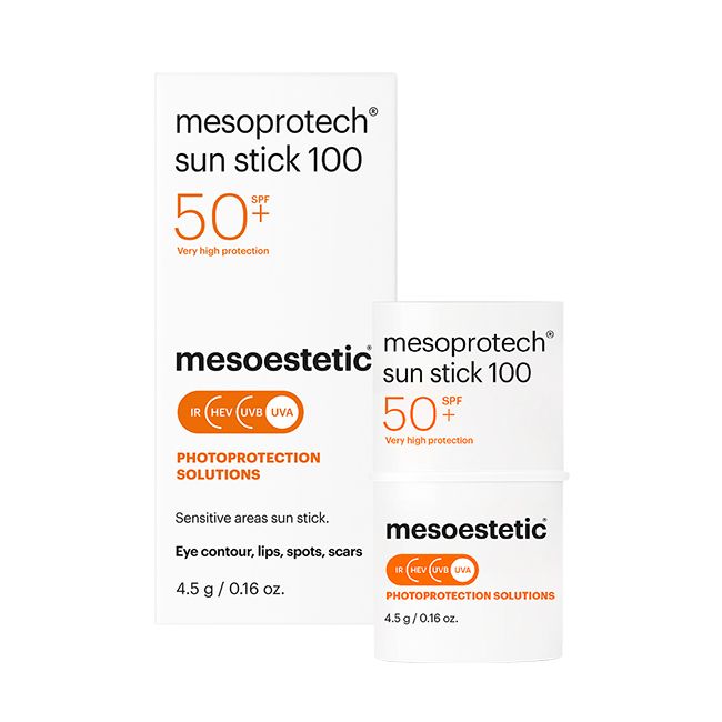 Mesoestetic – Sun Protective Reparing Stick SPF50+ (4.5g) סטיק הגנה לאזורים רגישים מזואסתטיק